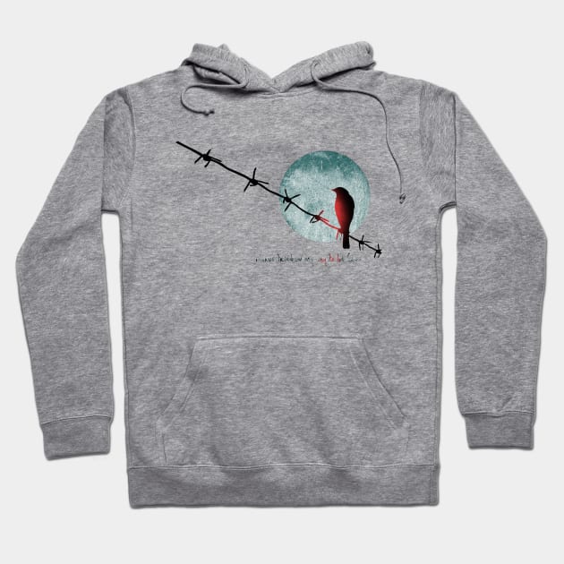 Bird On A Wire (ii) Hoodie by The Blue Box